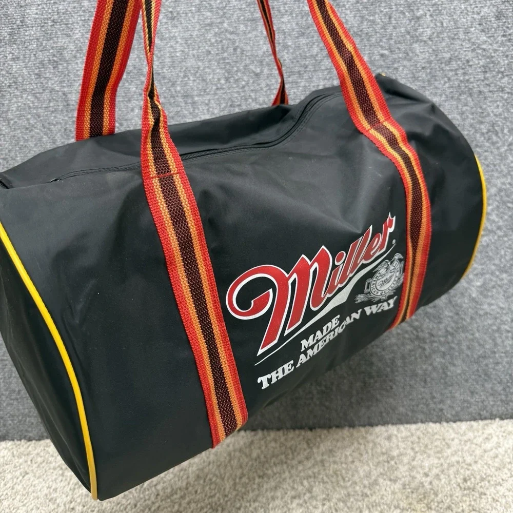 Vintage hockey Miller Baltimore Jacks Skipjacks bag duffle zip black